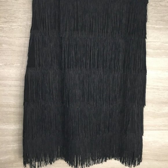 WHBM Sleeveless Tiered Fringe Dress - Picture 5 of 9